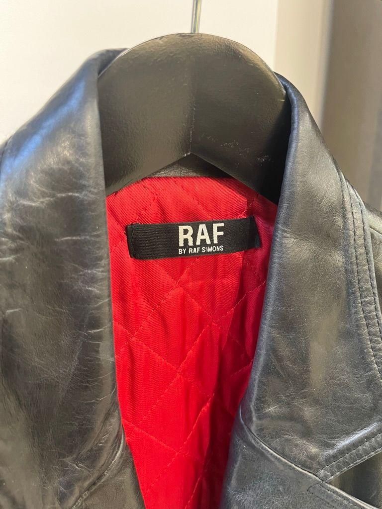 Raf By Raf Simons 2006 Perfecto Leather Riders Vest For Sale 1