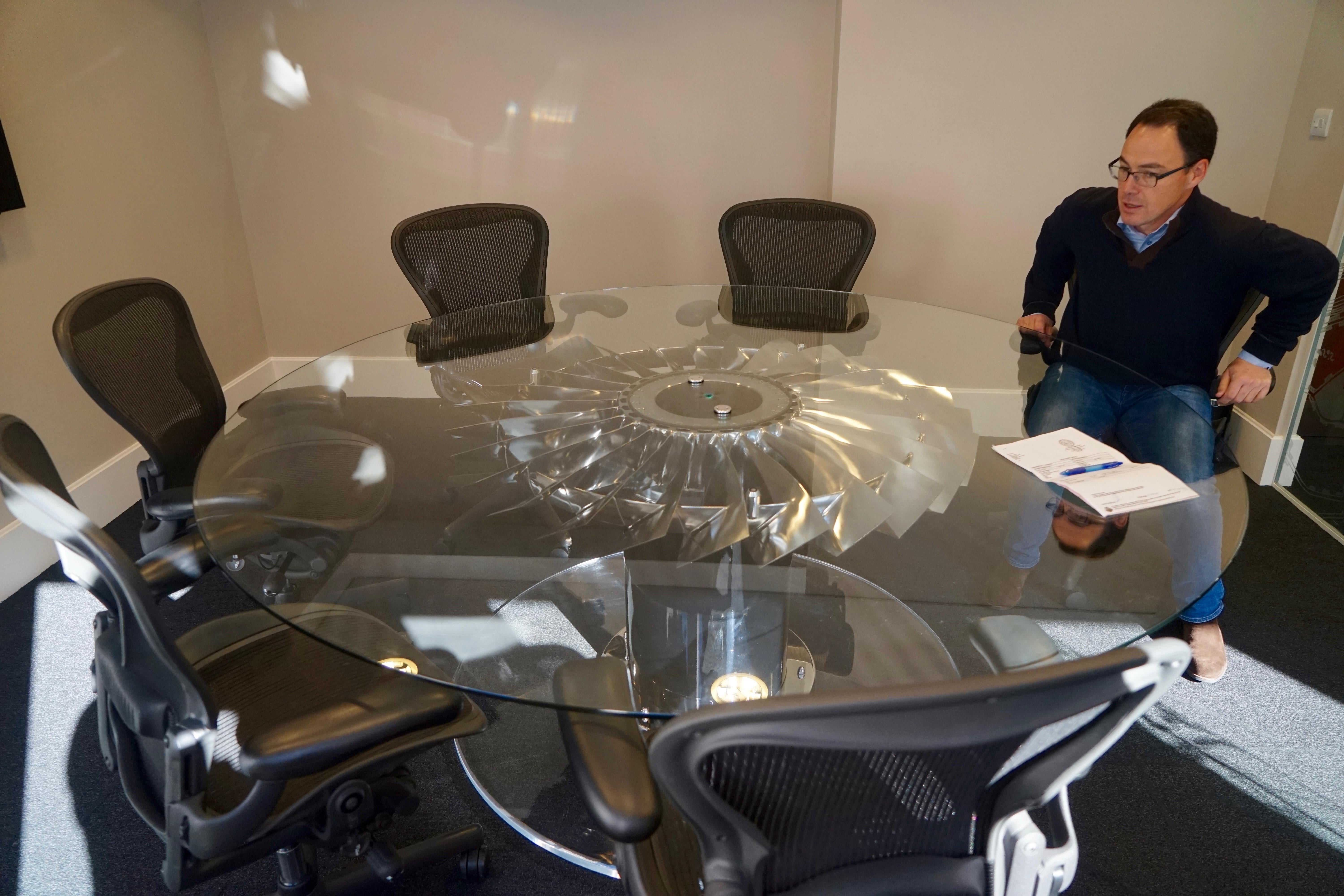 British RAF Harrier Jet Aircraft Boardroom or Dining Table For Sale