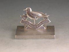 RAF Interest Cast Silver Menu Holder No 5 Flying Training School, London, 1938