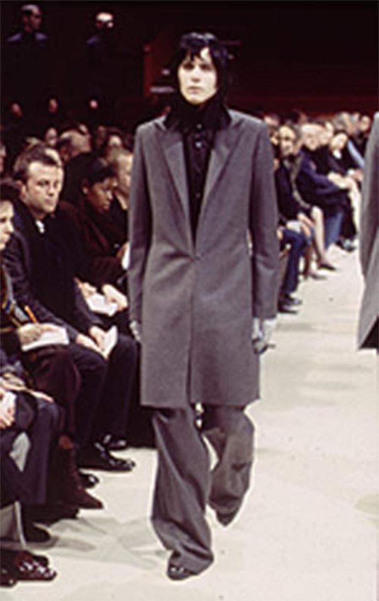 Raf Simons Grey Mens Trouser Suit, fw 1999 In Excellent Condition For Sale In London, GB