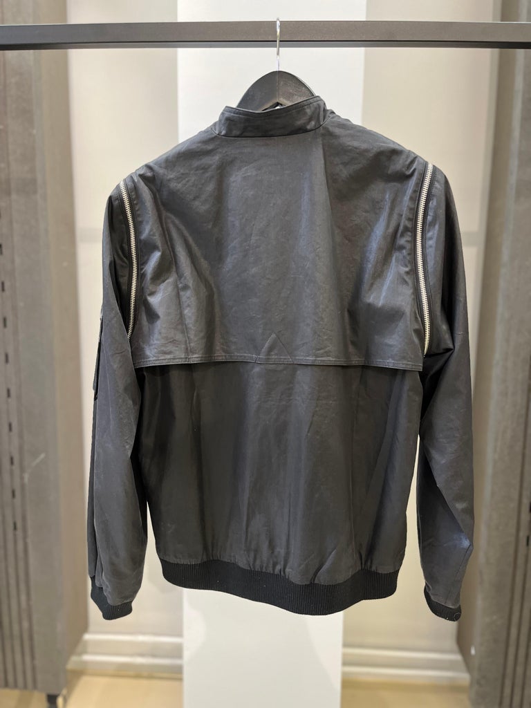 Raf Simons AW 2001 Riot Riot Riot Coated Detachable Jacket