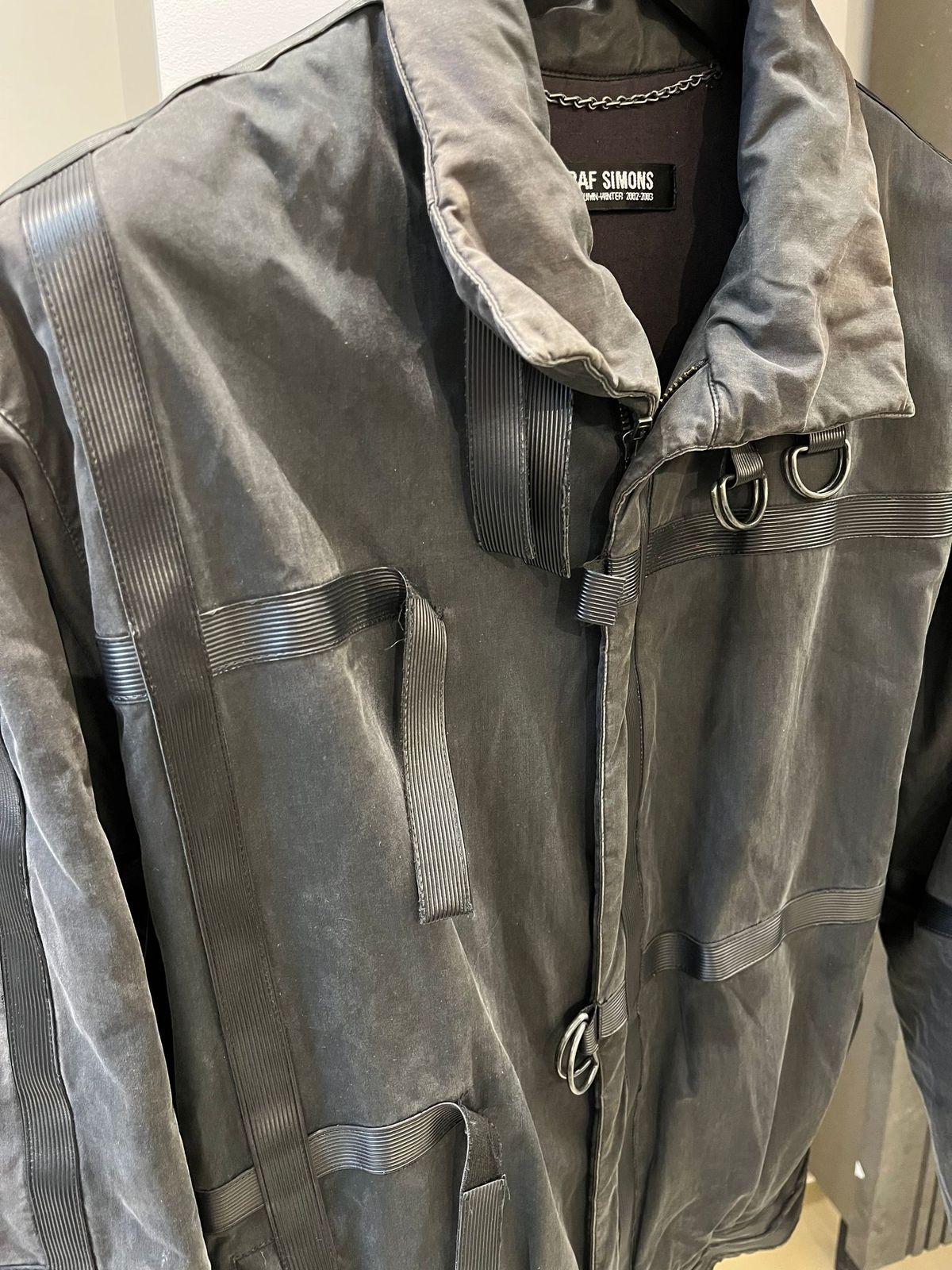 Raf Simons AW02 Virginia Creeper Bondage Strap Jacket In Good Condition For Sale In LISSE, NL