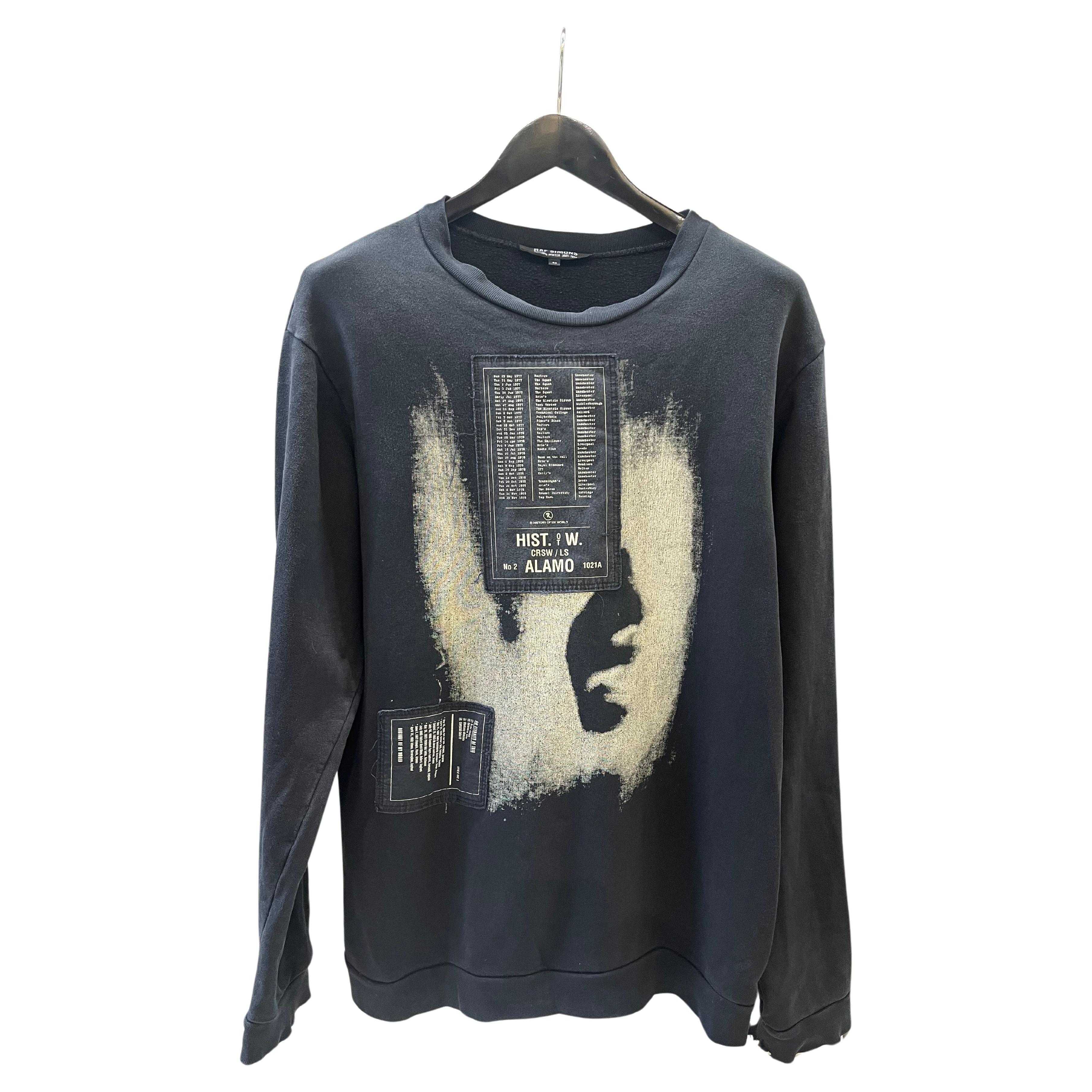 Raf Simons AW05 “History Of My World” Alamo Crewneck