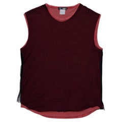 Raf Simons AW1997 Mesh geschichtetes Tank-Top aus Mesh