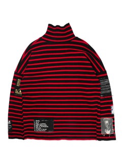 Raf Simons AW2001 "Riot! Riot! Riot!" Patched Turtleneck Sweater