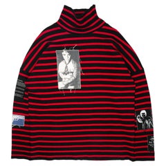 Raf Simons AW2001 "Riot! Riot! Riot!" Patched Turtleneck Sweater