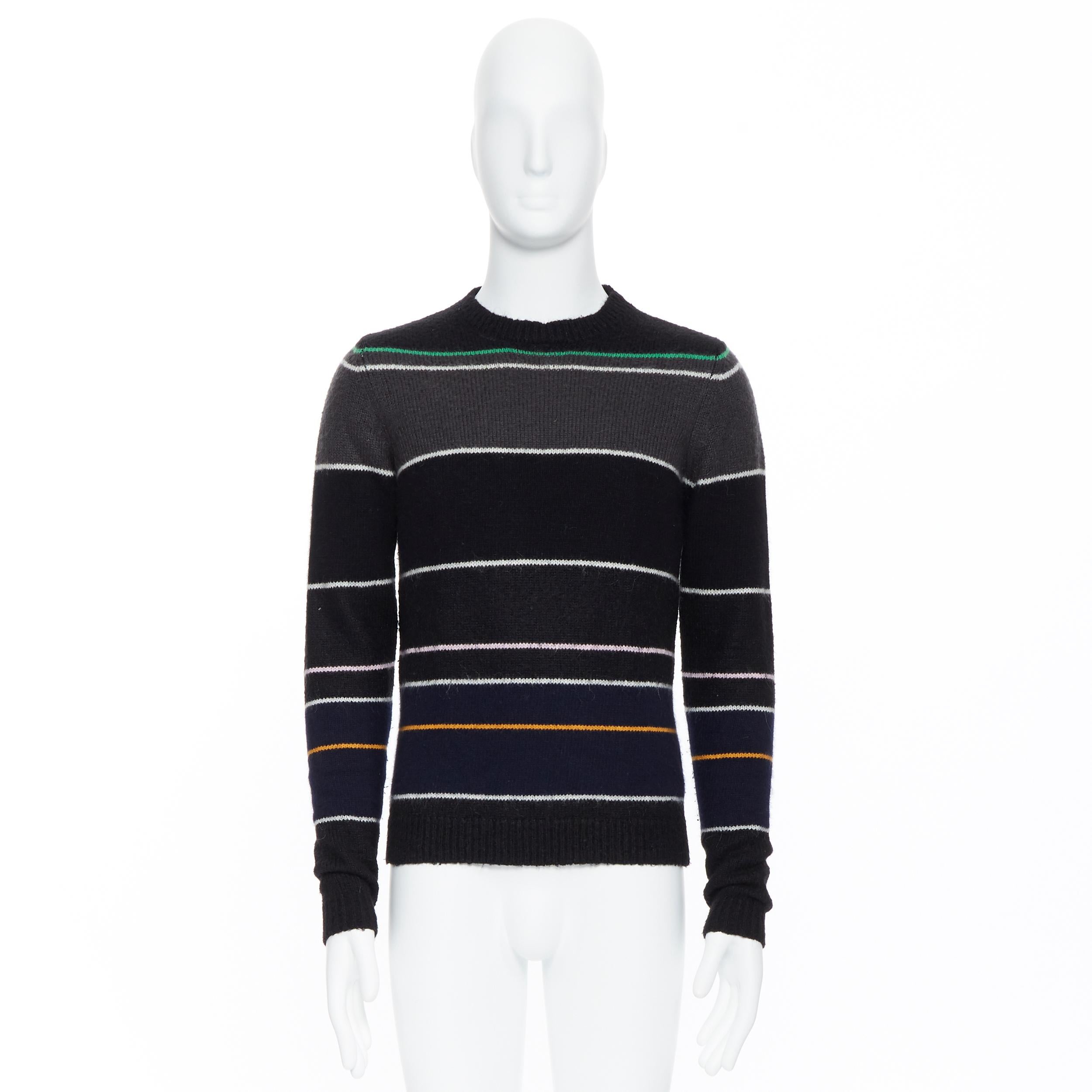 raf simons striped sweater