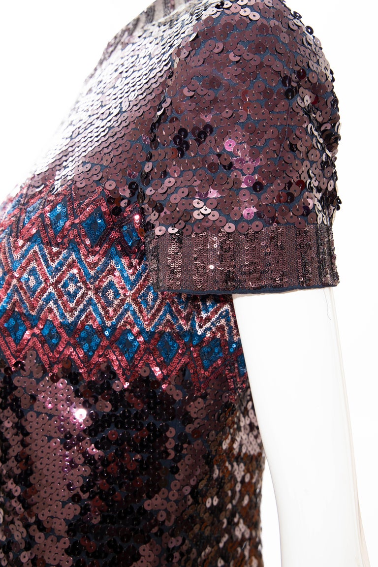 2015 Pre-Fall Christian Dior by Raf Simons Silver Sequin Shift Dress