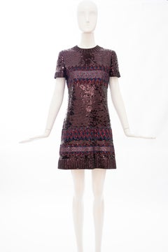 Raf Simons for Christian Dior Embroidered Sequin Evening Dress, Pre-Fall 2015