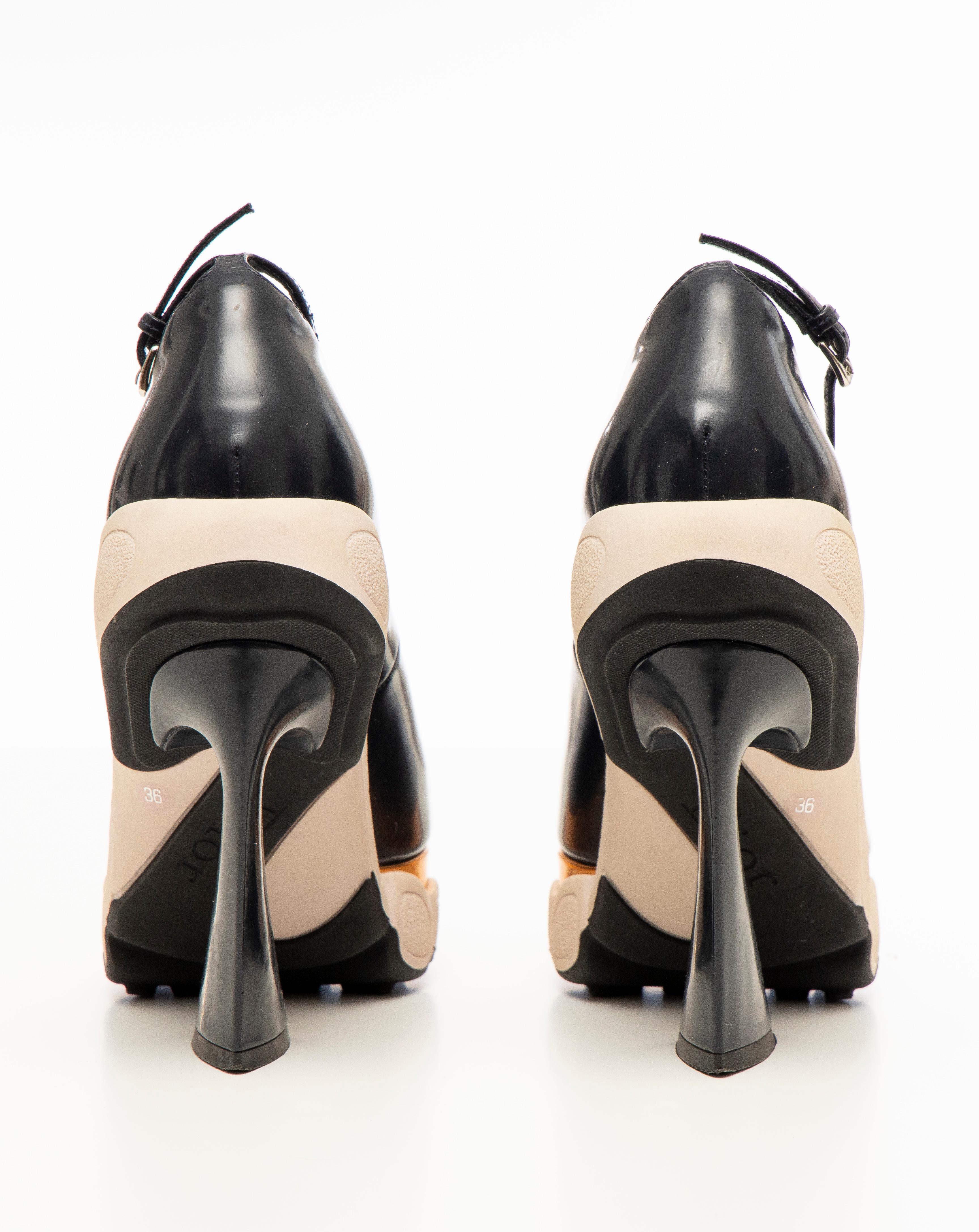 Raf Simons for Christian Dior Patent Leather Runway Sneaker Pumps, Fall 2014 2