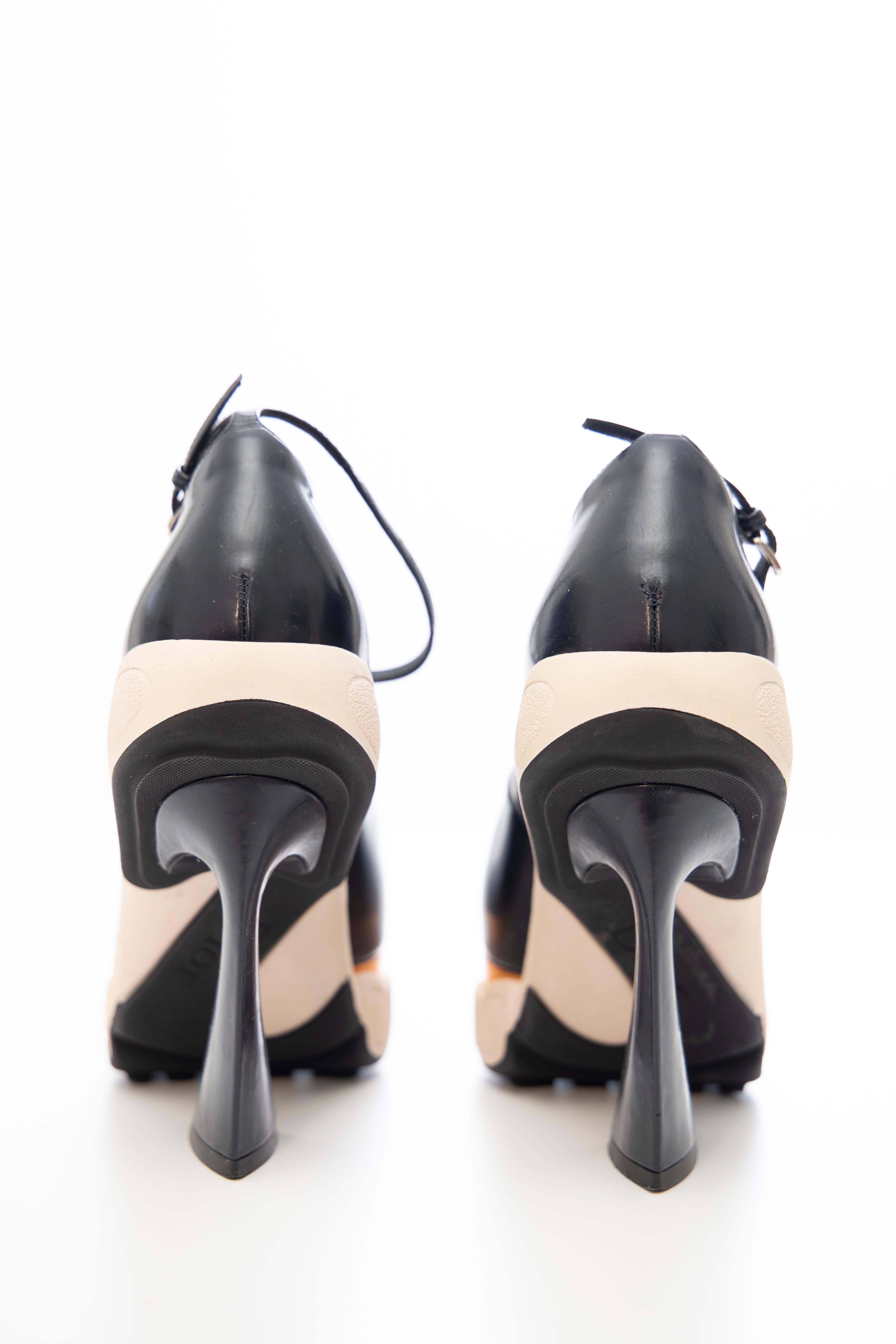 Raf Simons for Christian Dior Patent Leather Runway Sneaker Pumps, Fall 2014 3