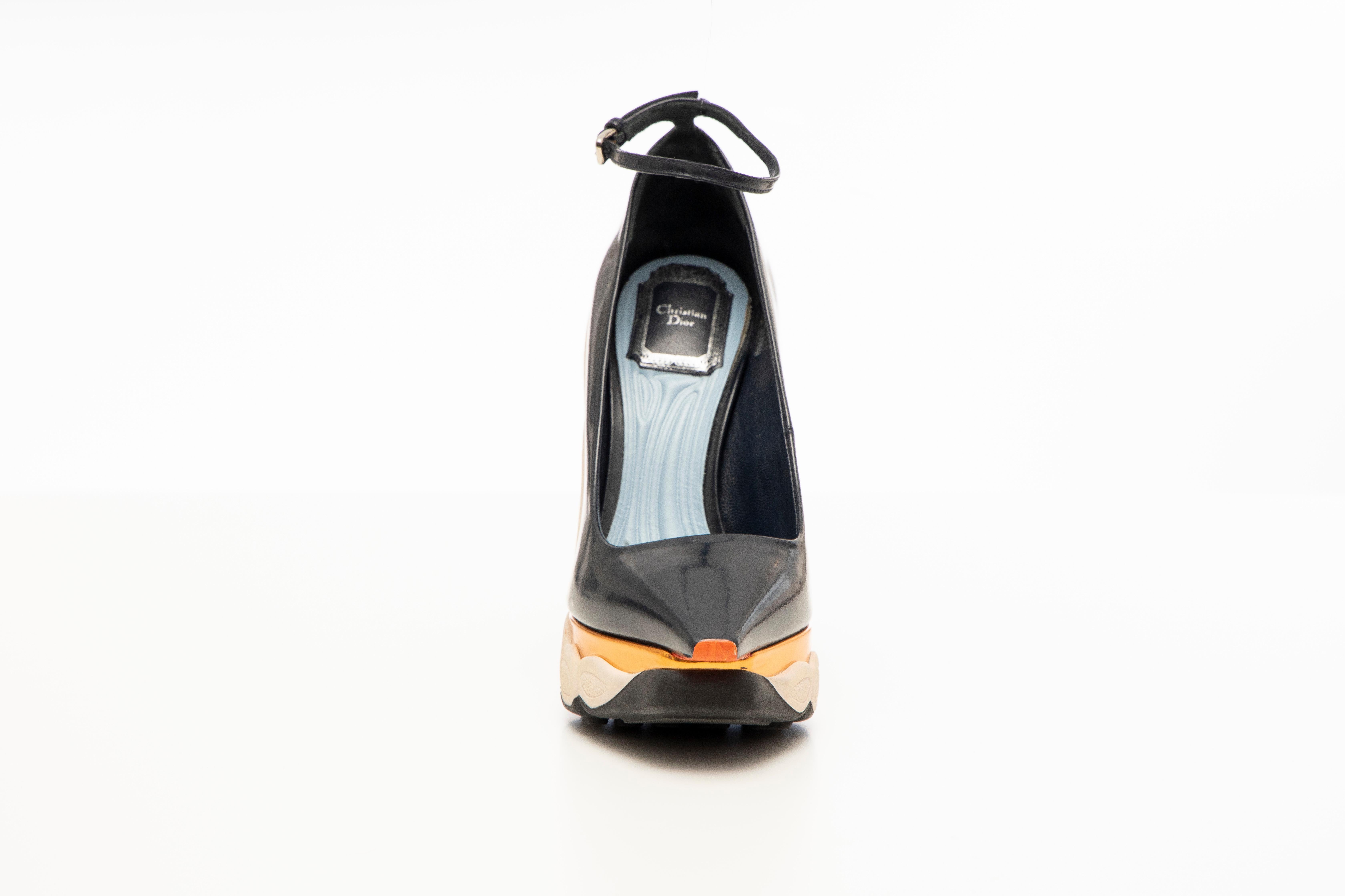 Women's Raf Simons for Christian Dior Patent Leather Runway Sneaker Pumps, Fall 2014