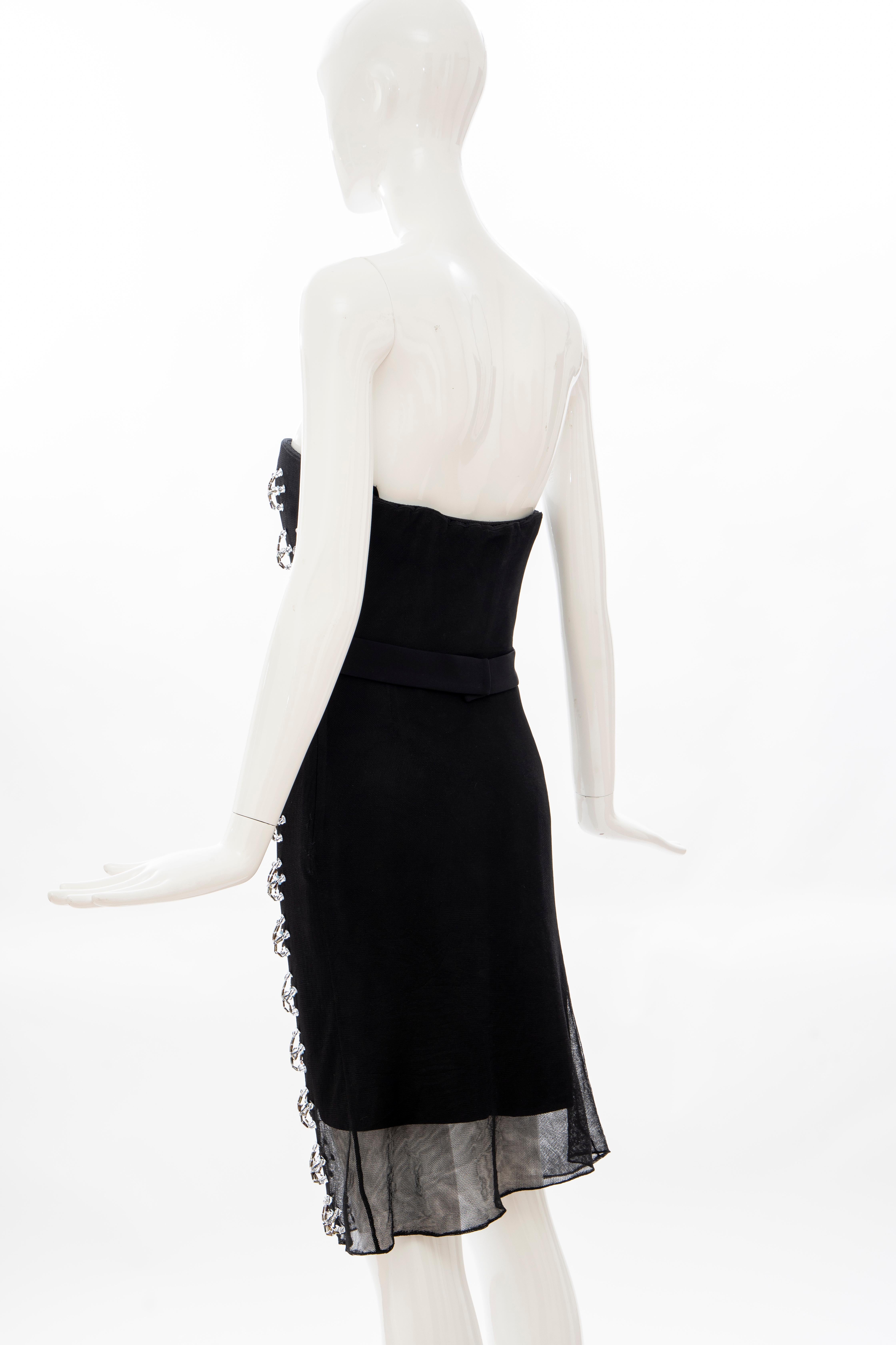 Raf Simons for Christian Dior Runway Strapless Embroidered Dress, Spring 2013 For Sale 4