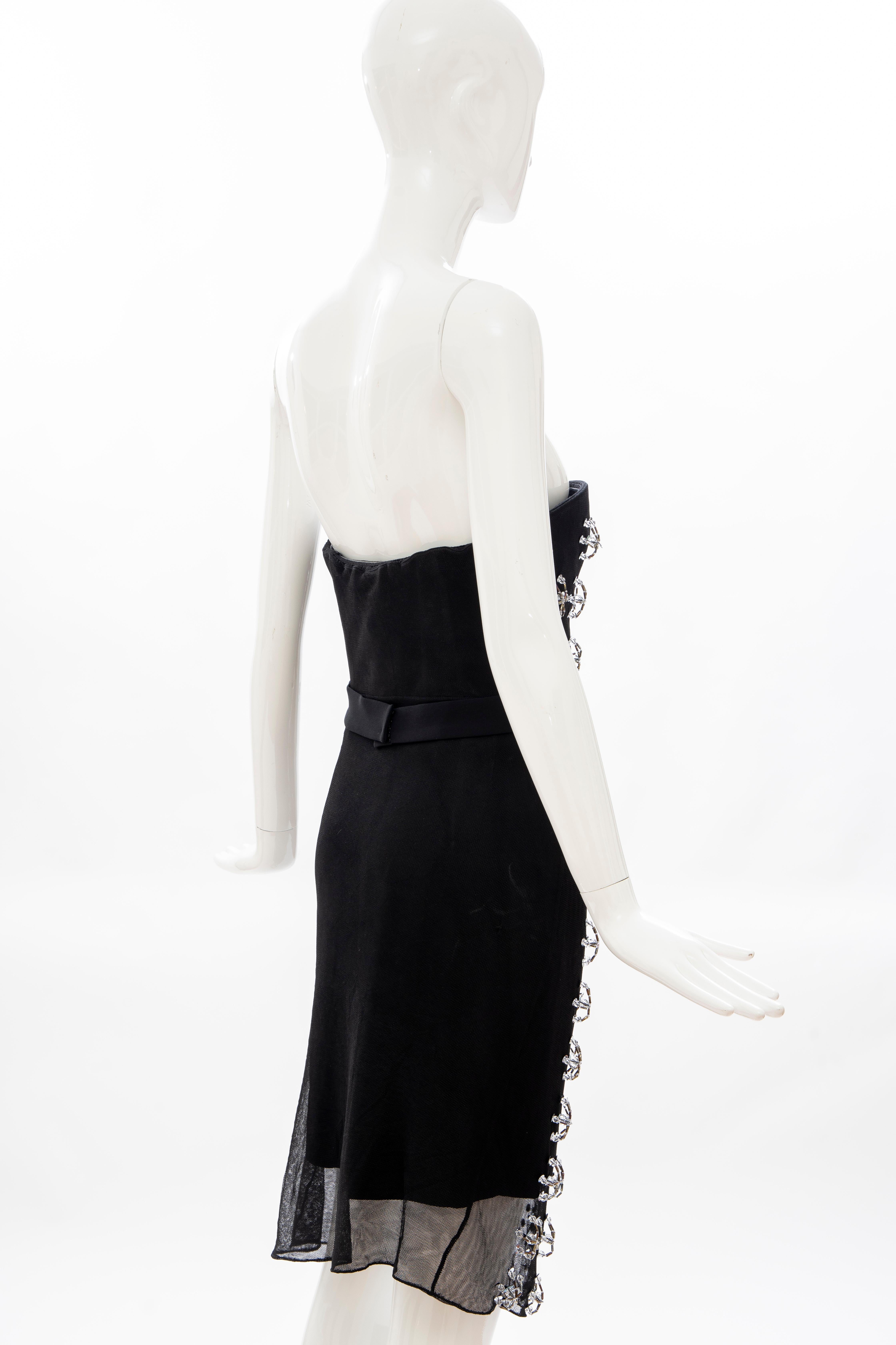 Raf Simons for Christian Dior Runway Strapless Embroidered Dress, Spring 2013 For Sale 5