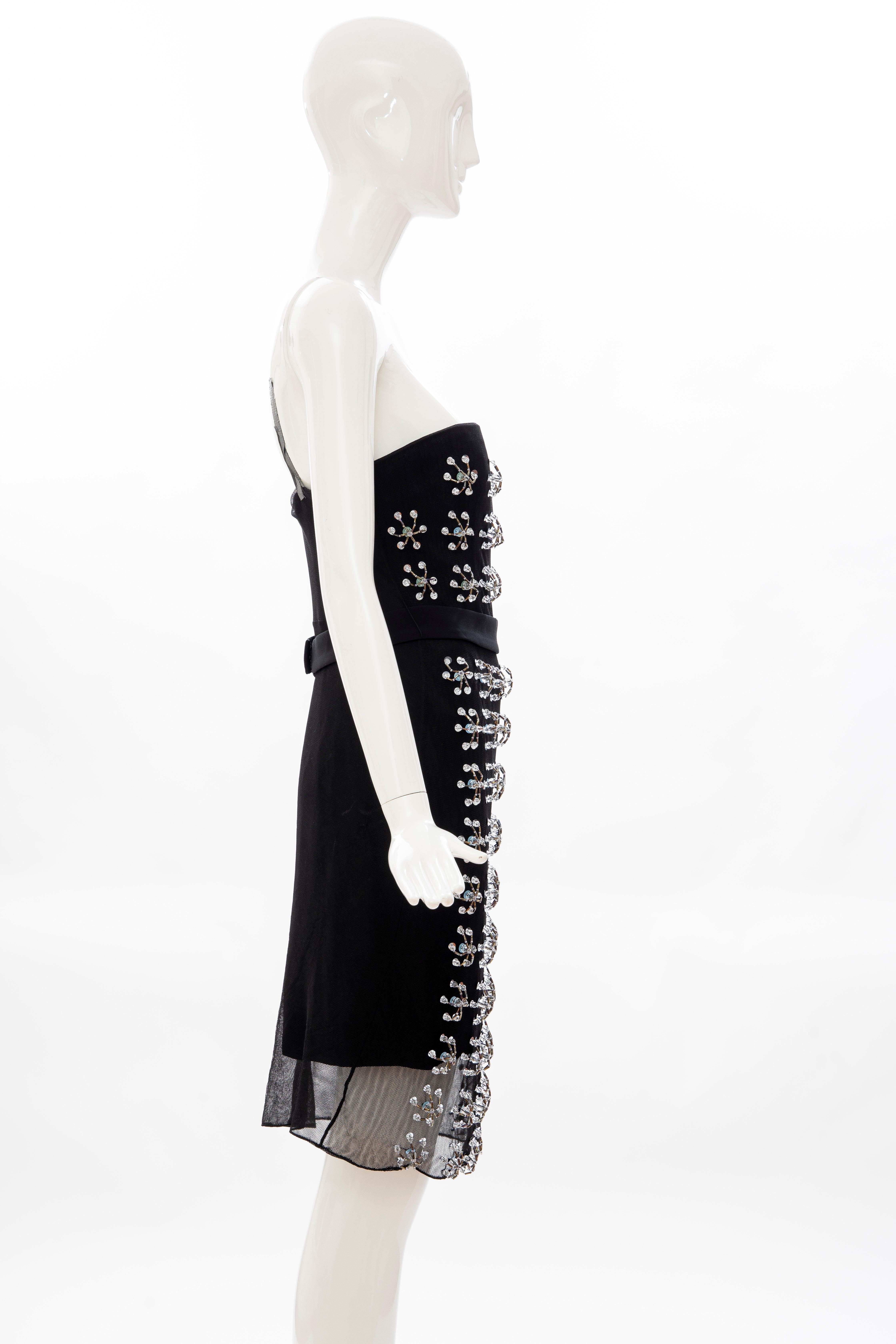 Raf Simons for Christian Dior Runway Strapless Embroidered Dress, Spring 2013 In Excellent Condition For Sale In Cincinnati, OH