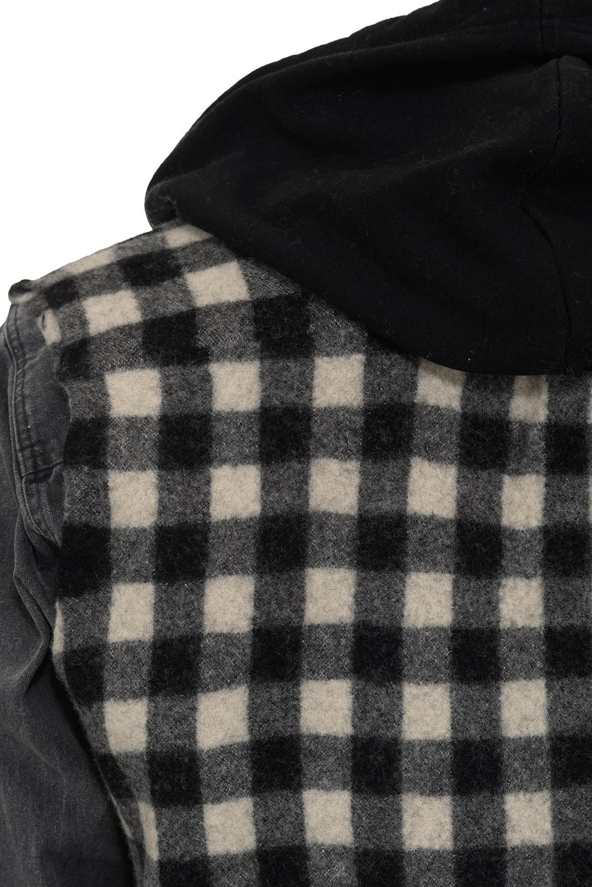 da uomo o donna RAF SIMONS FW 05 Layered Shirt with Flannel Vest in vendita