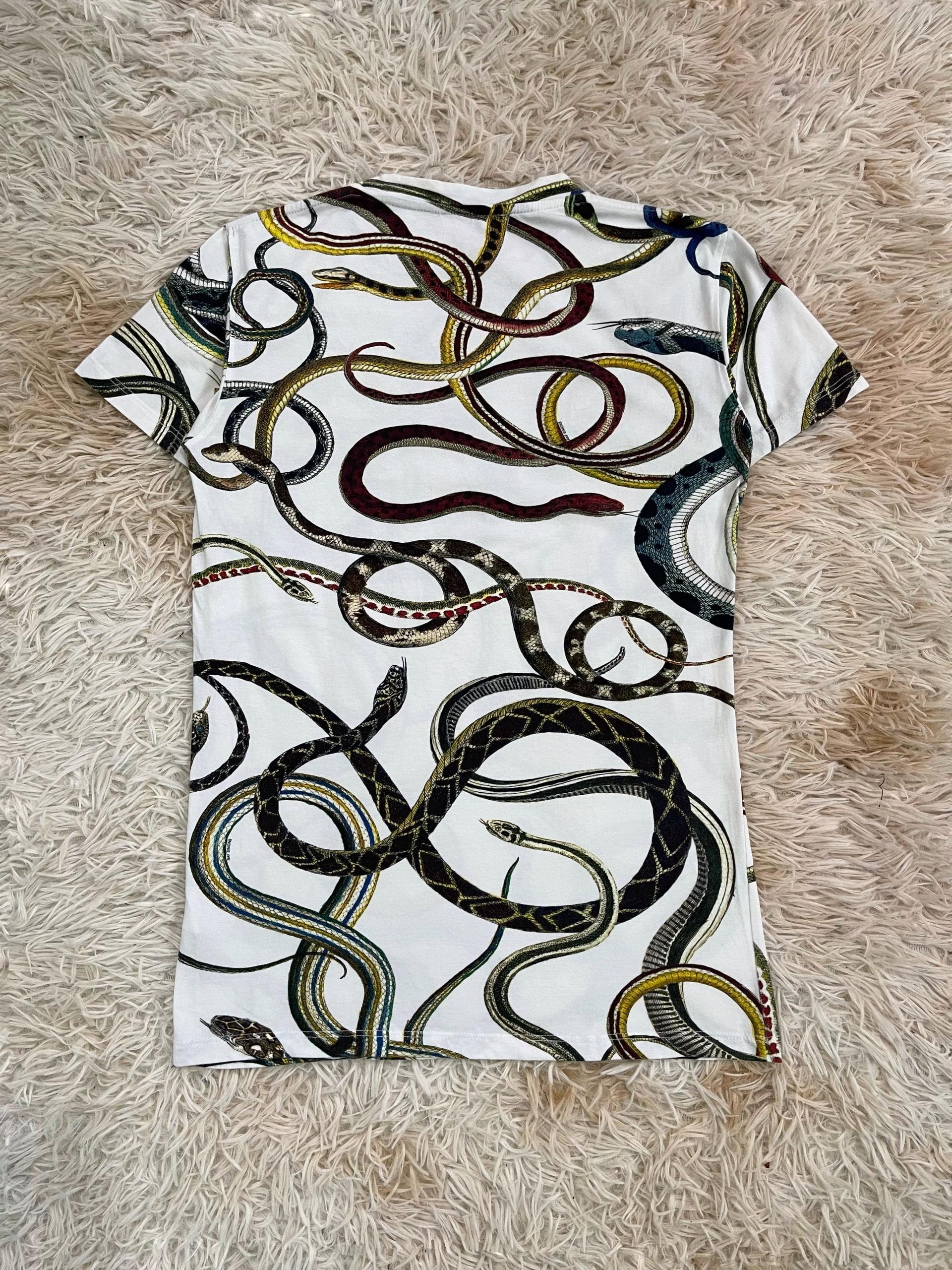 Raf Simons S/S2010 Snakes T-Shirt In Excellent Condition For Sale In Seattle, WA