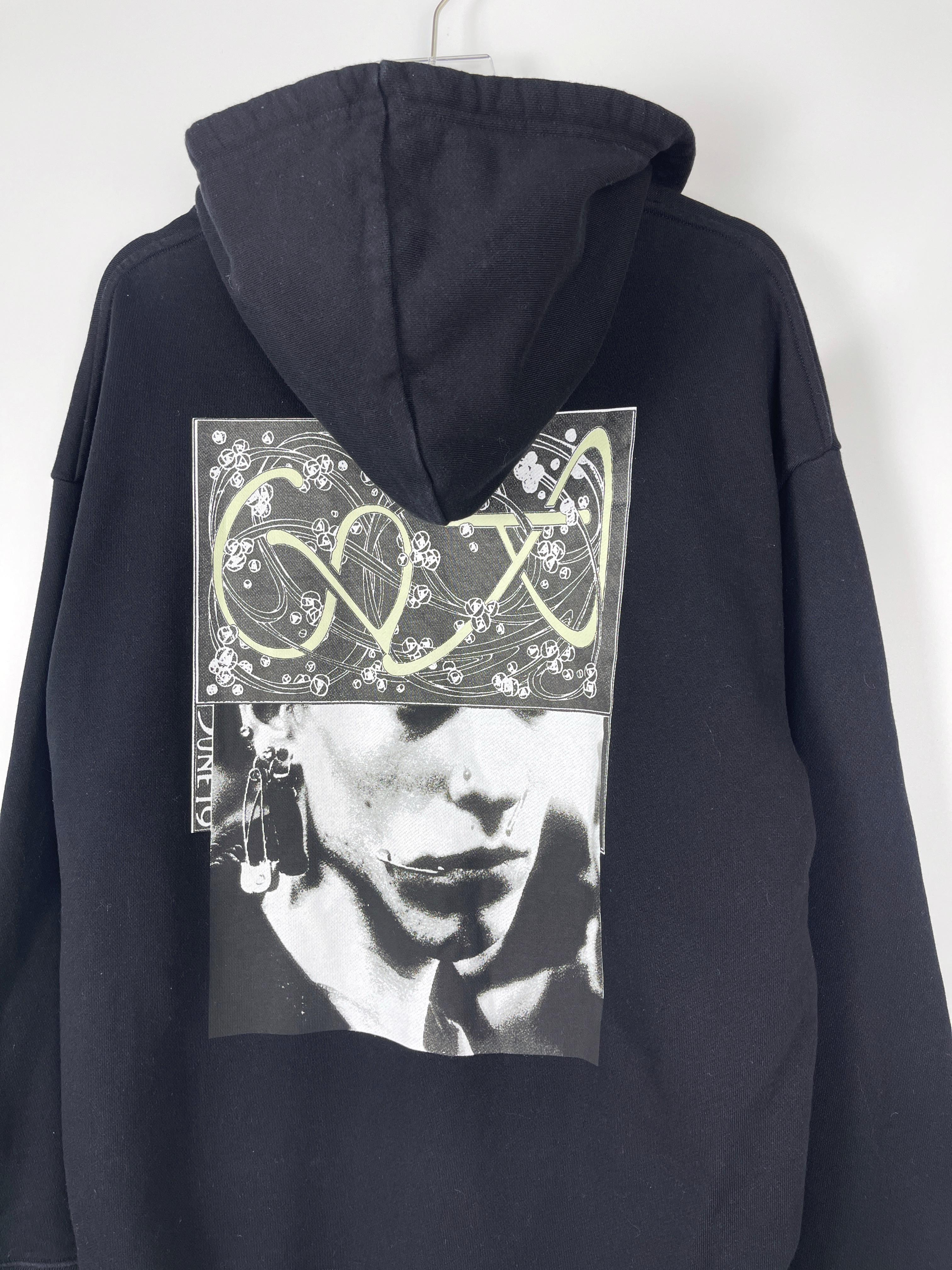 Raf Simons S/S2019 Pierced Punk Hoodie For Sale 1