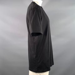 RAF SIMONS Size XL Black White Graphic Cotton Oversized Tshirt