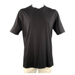 RAF SIMONS Size XL Black White Graphic Cotton Oversized Tshirt
