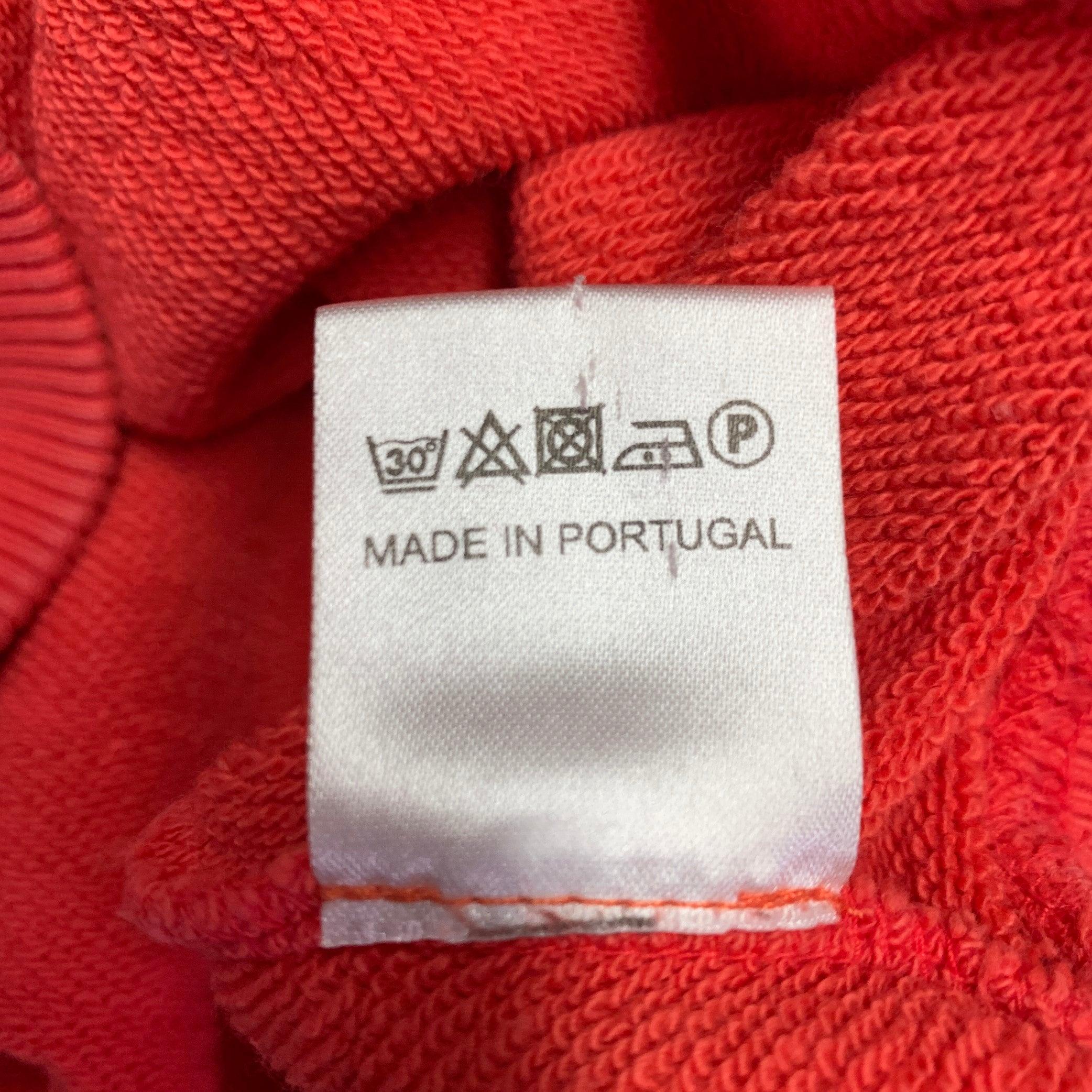 RAF SIMONS Size XL Pink Orange Ombre Cotton Crew Neck Sweatshirt 1