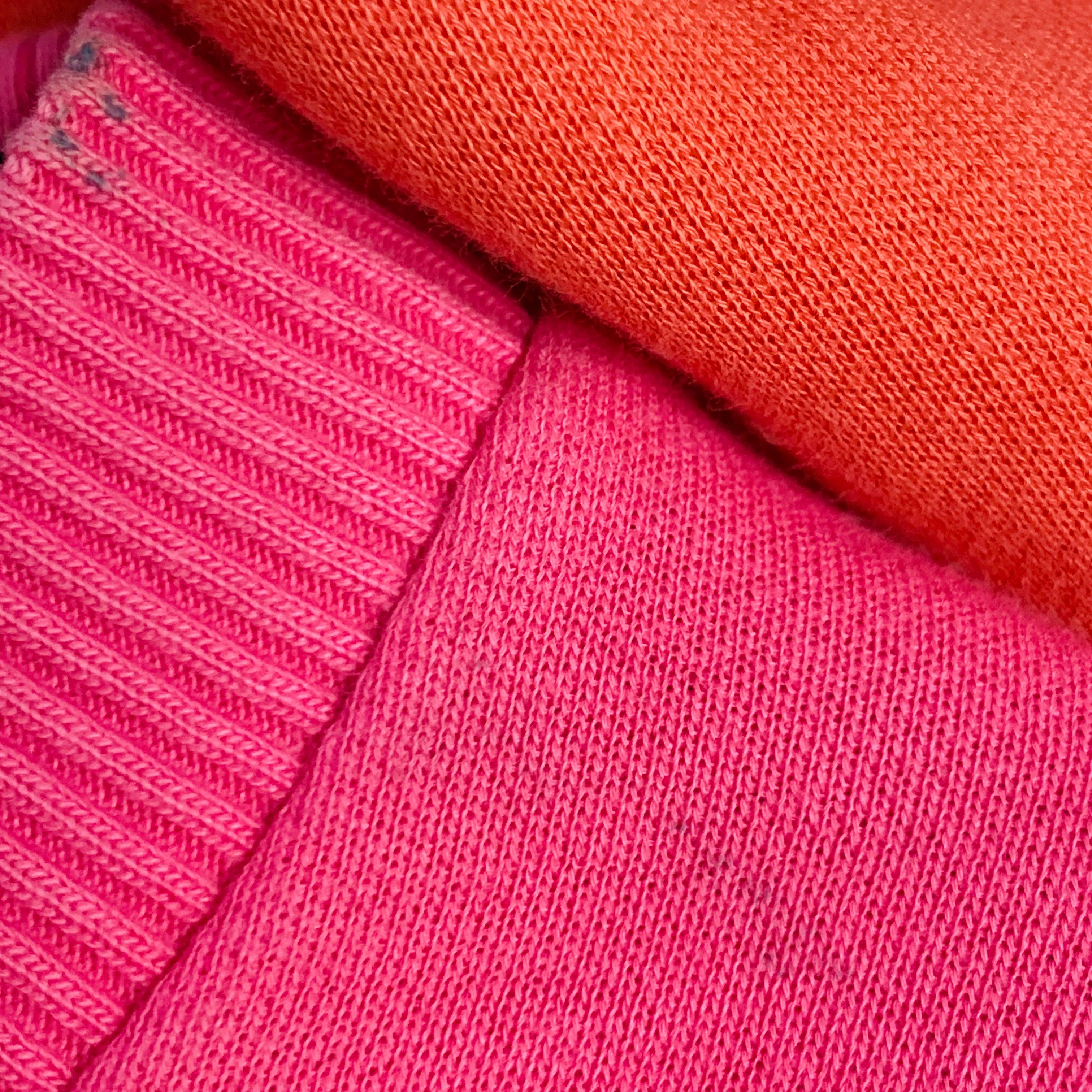RAF SIMONS Size XL Pink Orange Ombre Cotton Crew Neck Sweatshirt 2