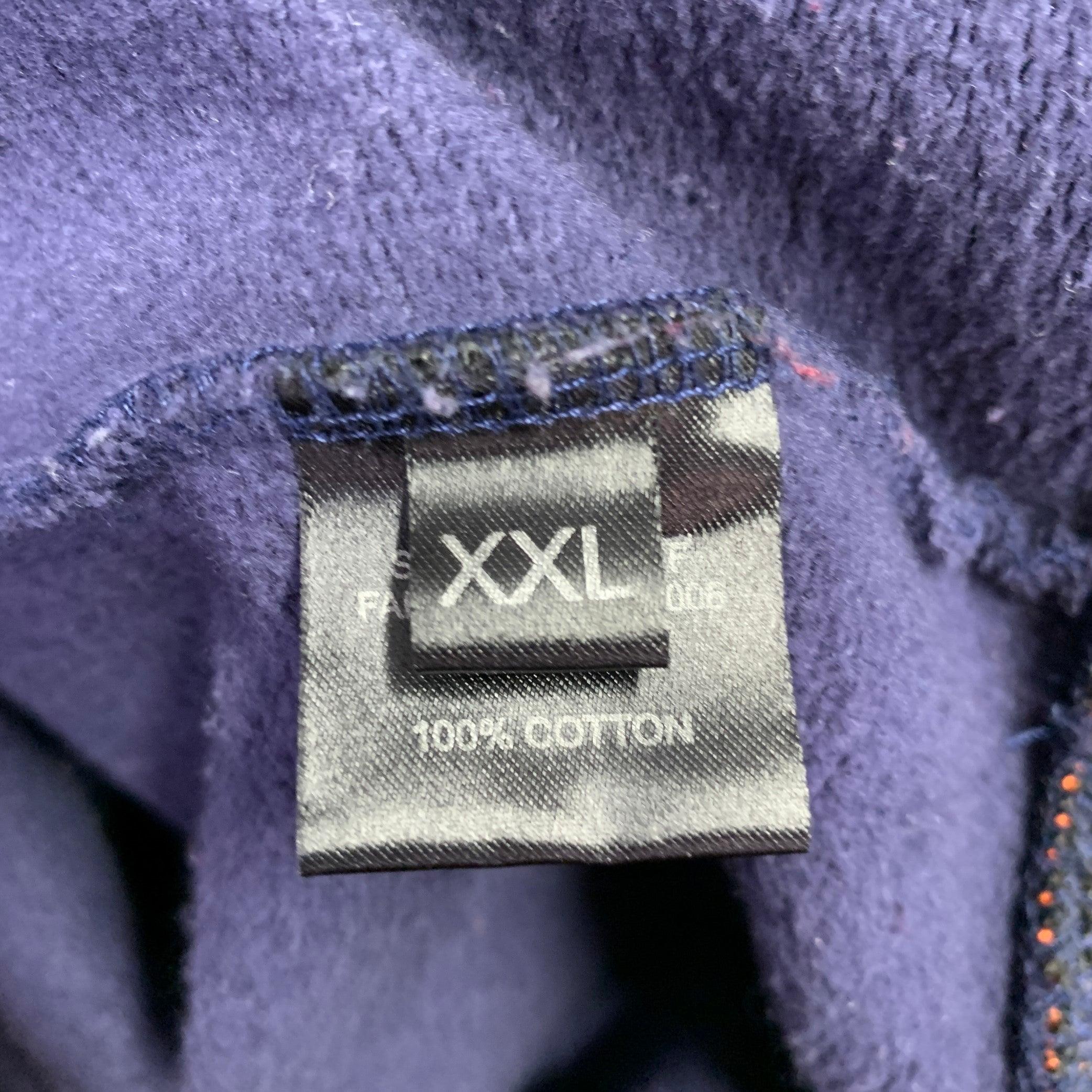 RAF SIMONS Size XXL Navy Shark Print Cotton Crew-Neck Sweatshirt 4