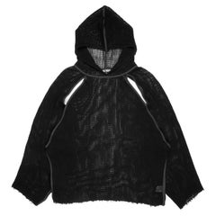 Raf Simons SS2003 One Size Cut-Out Mesh Hoodie