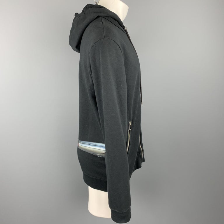 RAF SIMONS To The Archives No Longer Relevant Robot Black Cotton Hoodie ...