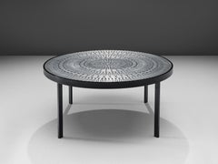 Raf Verjans Couchtisch mit Mosaik aus Aluminium