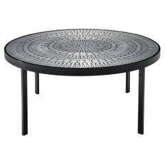 Raf Verjans Coffee Table with Mosaic in Aluminum