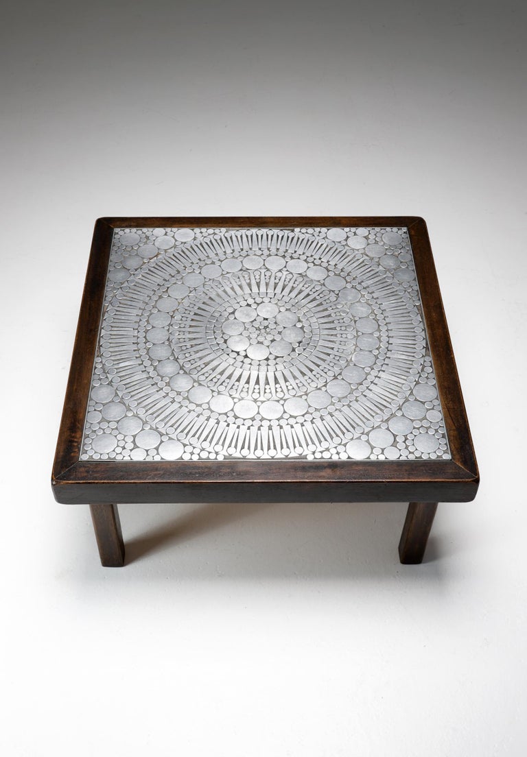 Raf Verjans Coffee Table with Mosaic Pattern, 1970 For Sale at 1stDibs