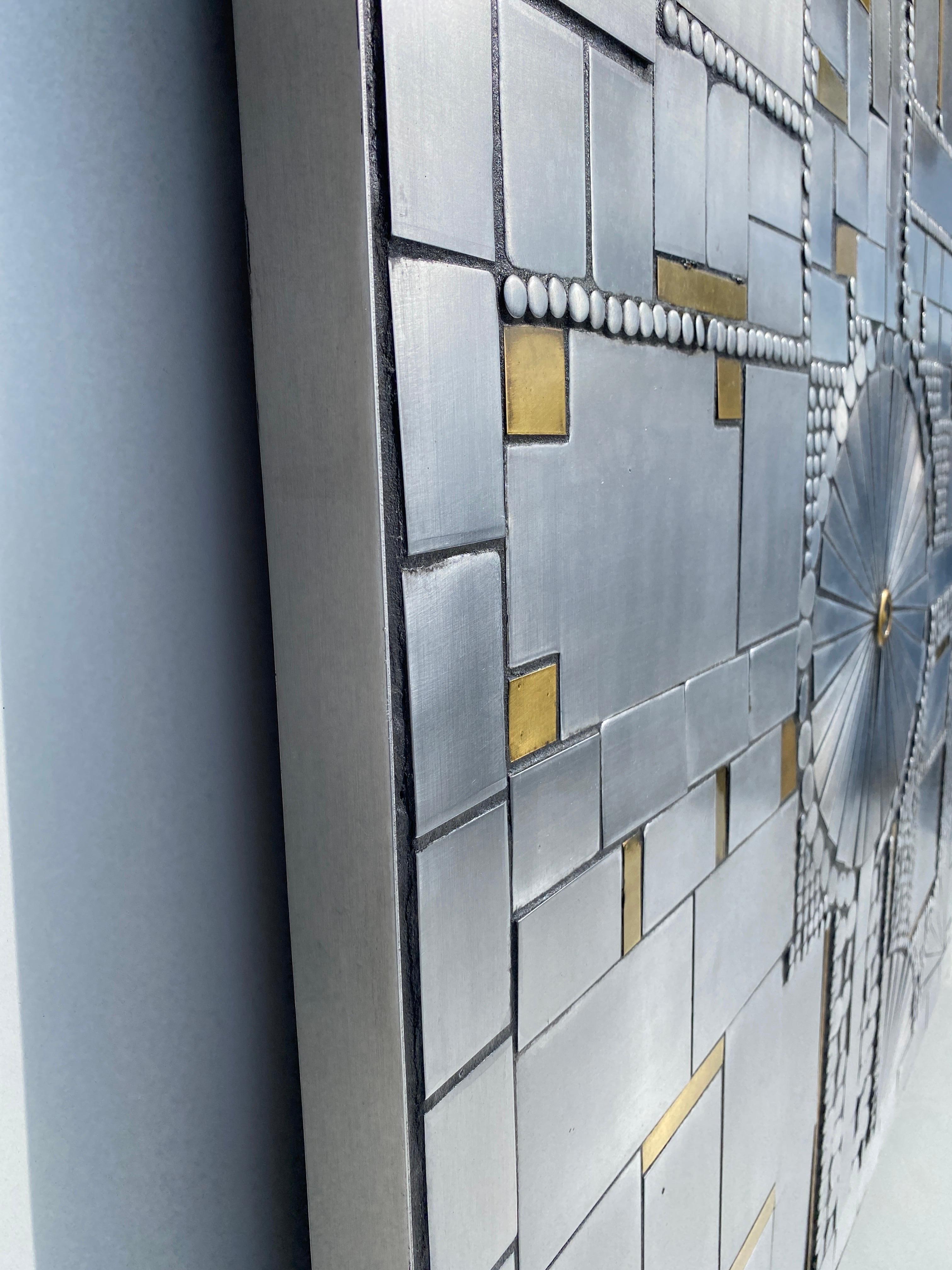 Raf Verjans Mosaik-Aluminium-Wandskulptur  im Angebot 5