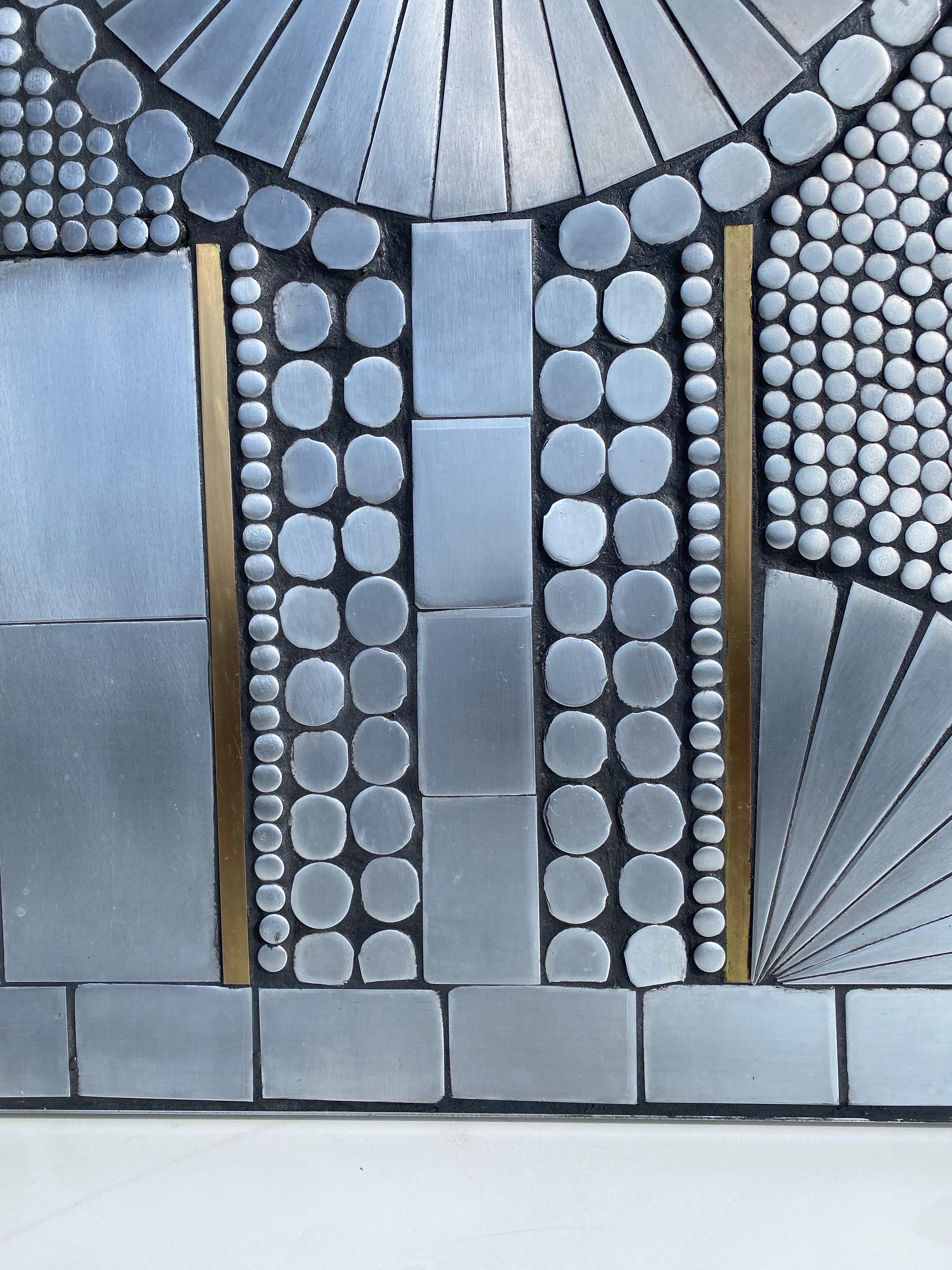 Raf Verjans Mosaik-Aluminium-Wandskulptur  im Angebot 1