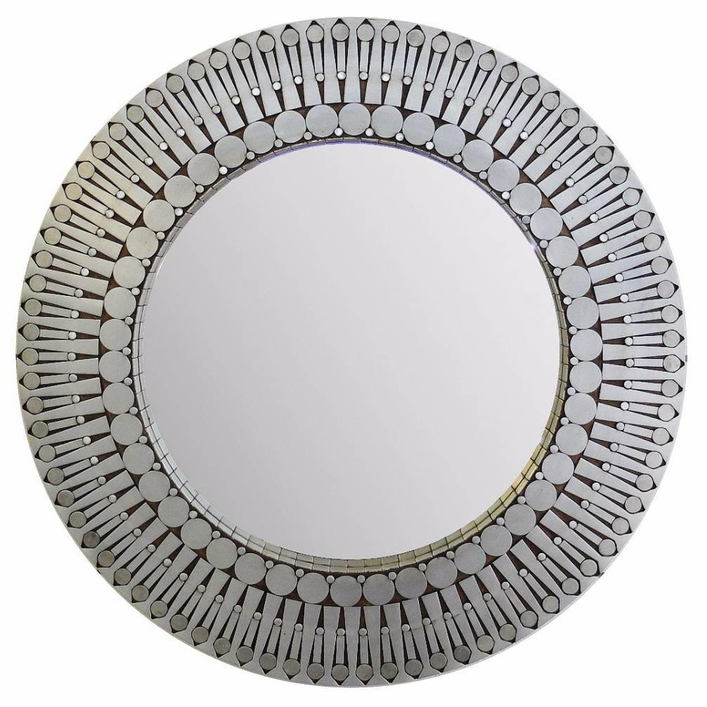 Raf Verjans Round Wall Mirror, circa 1970