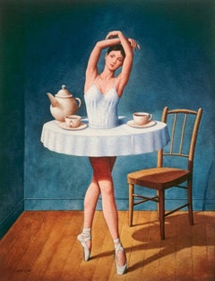 Una bailarina. Impresión en edición limitada, Surrealismo, Artista polaco consagrado