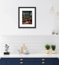 A dinner - Surrealist print, Limited edition, Established Polish artist