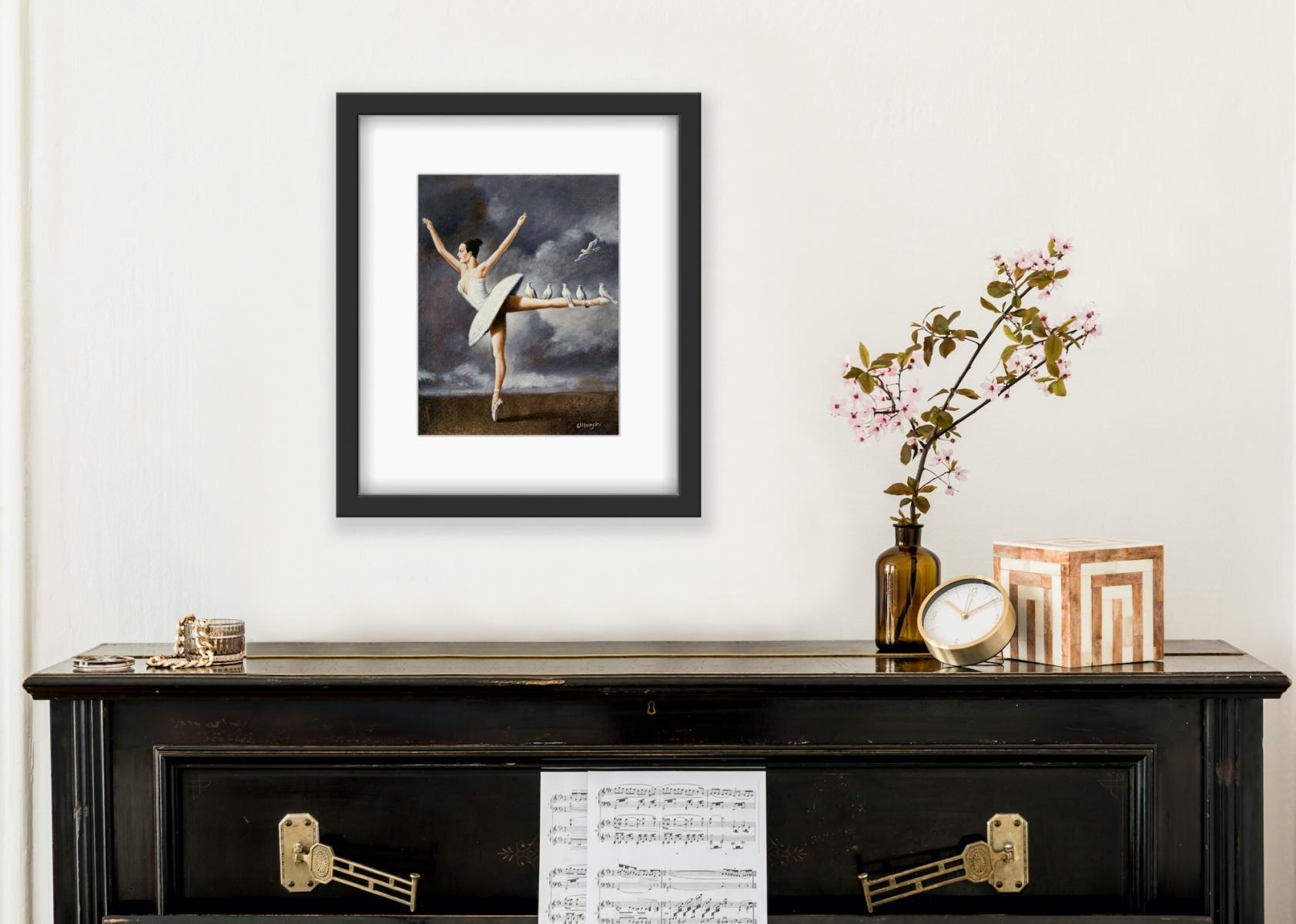 Ballerina - Stampa surrealista, Edizione limitata, Artista polacco affermato - Print di Rafał Olbiński