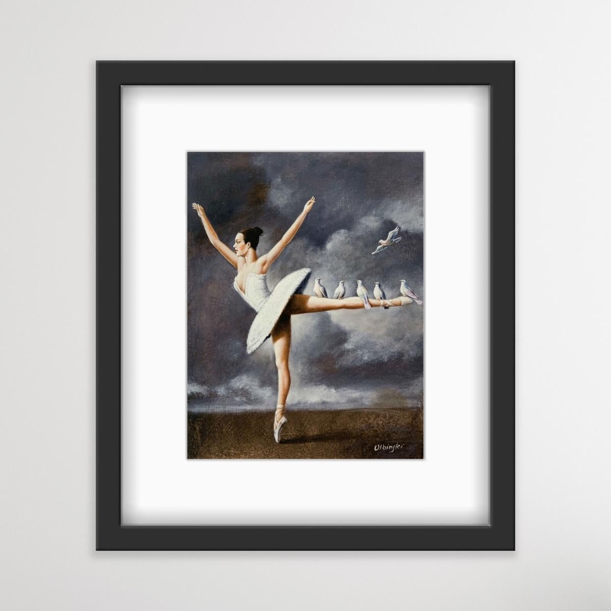 Ballerina - Stampa surrealista, Edizione limitata, Artista polacco affermato - Print Surrealismo di Rafał Olbiński