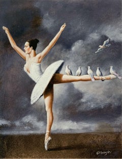 Ballerina - Stampa surrealista, Edizione limitata, Artista polacco affermato