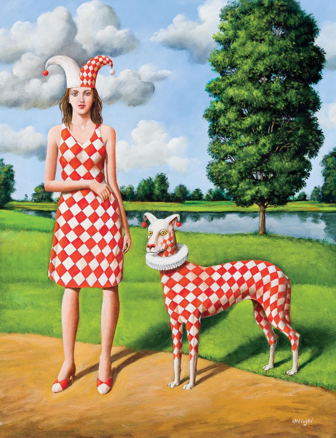Duality of expression. Limited edition print, Surreal, Established Polish artist