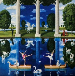 Magic of an Opera – Surrealistischer Druck, limitierte Auflage, gegründeter polnischer Künstler