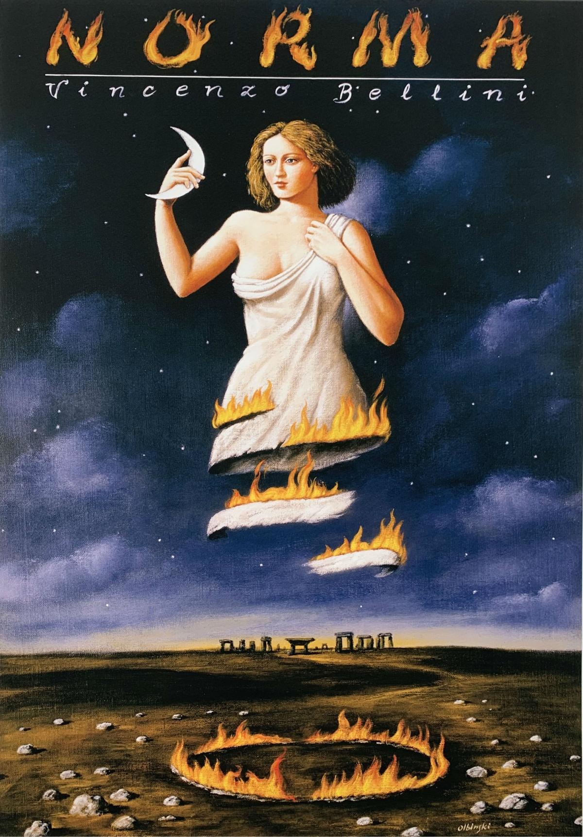 Norma - XXI Century, Contemporary Figurative Surrealist Print, Opera