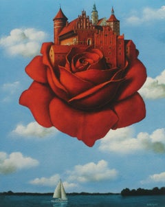 Tales of love (Rose) – 21. Jahrhundert:: Zeitgenössischer Druck:: Landschaft:: Marine