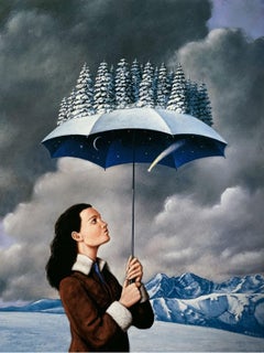 Vintage Winter - 21st century, Figurative Surrealist print