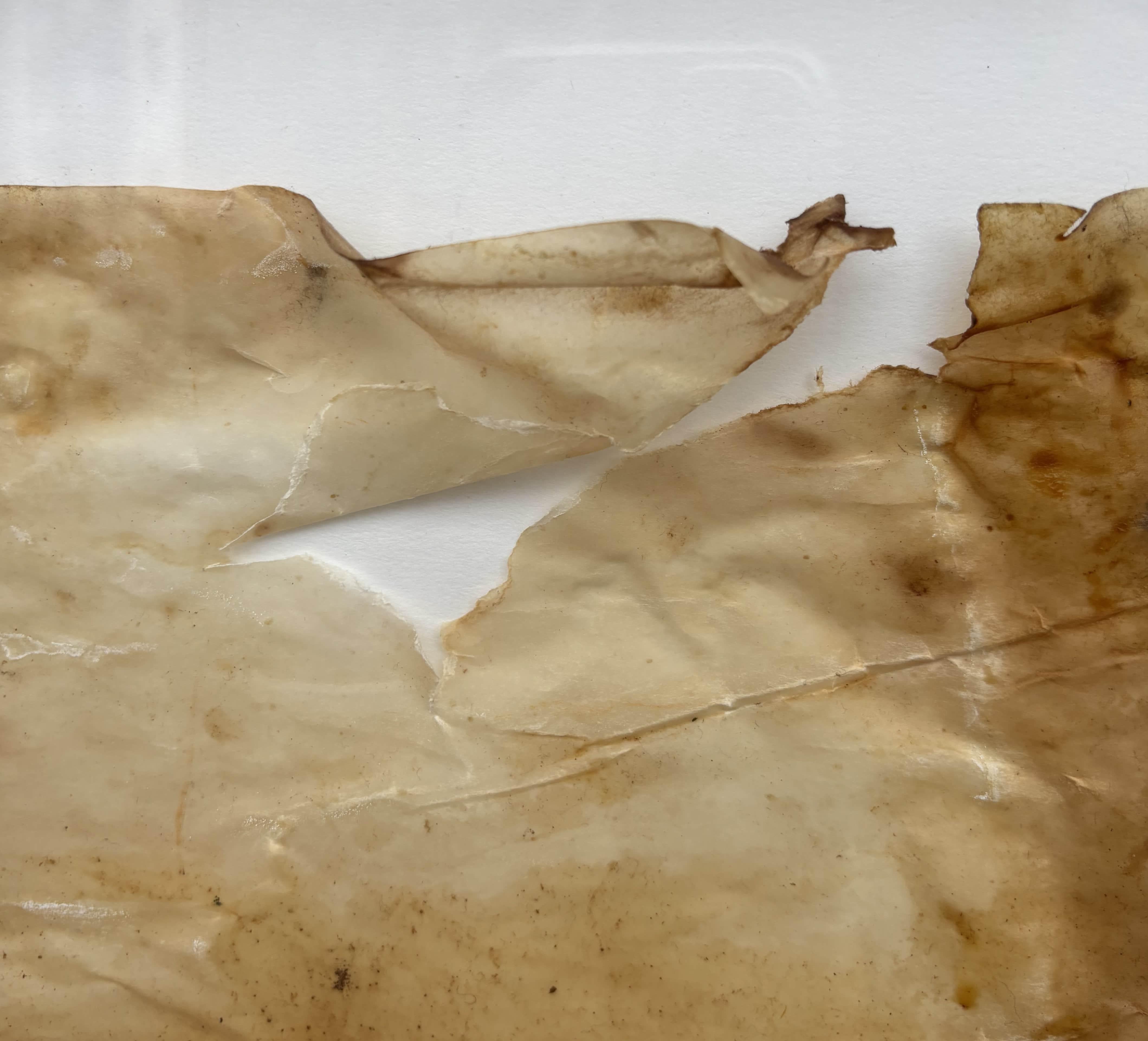 DE ÓXIDO Y PAPEL_5241 - Abstract Painting Beige de Rafa Pérez Alegre