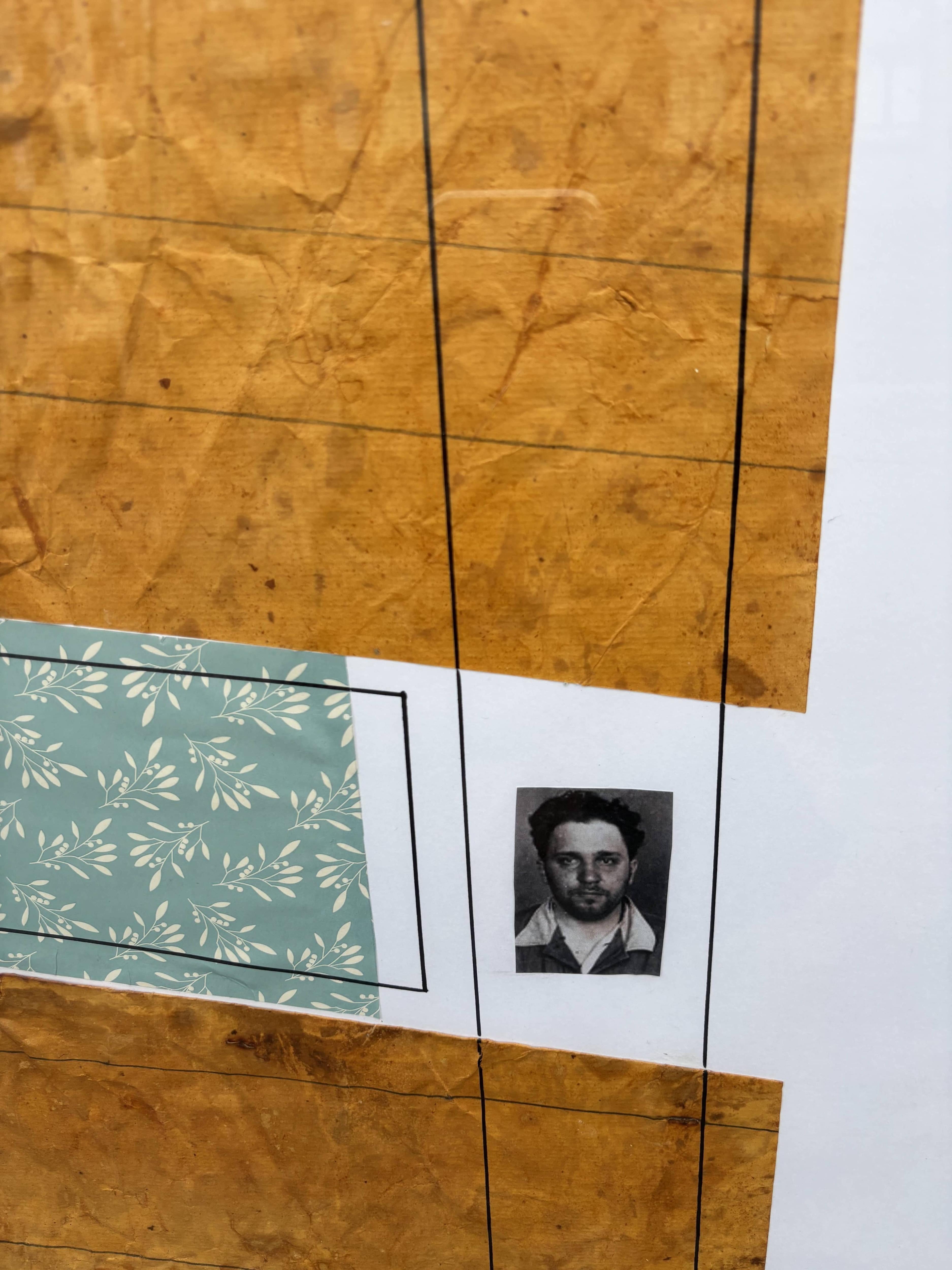 DIME_0348 - Brown Abstract Painting by Rafa Pérez Alegre