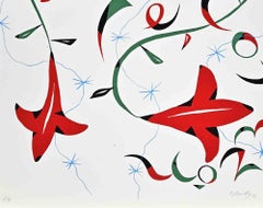 Abstract Composition - Lithograph by Rafael Alberti - 1973