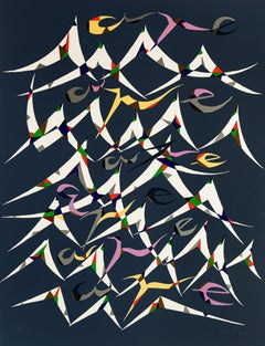 Composition - Original Lithograph by Raphael Alberti - 1972