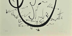 Lette U – Lithographie von Rafael Alberti – 1972